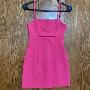 Pink Semi formal mini dress!!!! Leith pink cut out mini dress size XXS